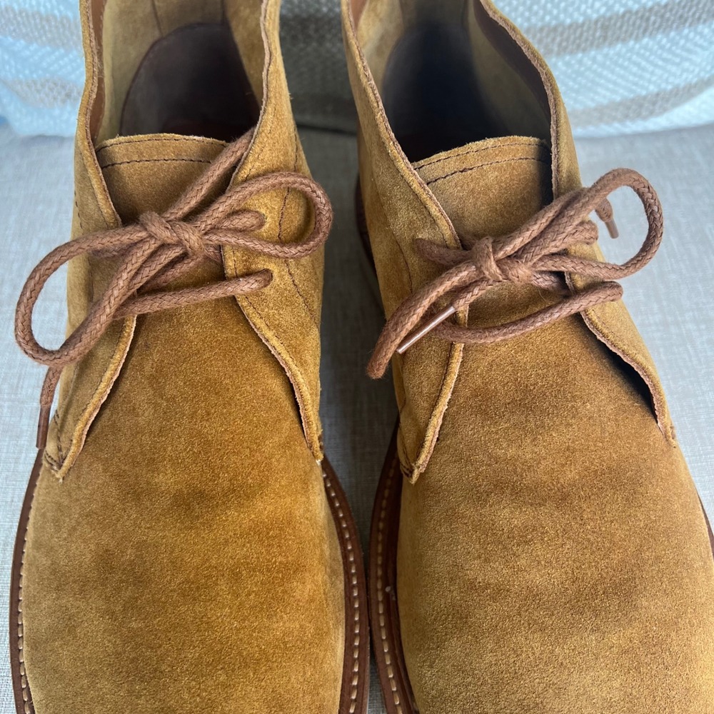Frye Men's 12 Paul Weekend Chukka Boots Cognac Brown Suede 34807618ZB Americana - Picture 10 of 13